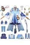 Foanja Déguisement Bailu Femme Cosplay Anime Jeux Honkai Star Rail Bailu Complets Uniformes et Accessoires Queues pour Hallow