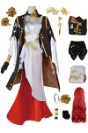 Foanja Himeko Déguisement Femme Cosplay Anime Honkai Star Rail Himeko Sexy Complets Jeux Uniformes et Accessoires Perruques p