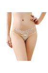 Femmes Sexy Dentelle évider brodé Maille Pure Culotte évider Taille Basse Grande Taille sous-vêtements Ensemble Outils Cuisin