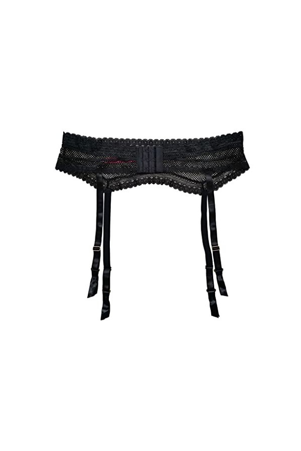 DLOETT Noir Femmes Mesh Dentelle Clips Métal Sexy Jarretière Porte-Jarretelles pour Bas Lingerie Sexy Sous-vêtements Cadeau
