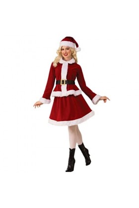 Costume de Père Noël sexy pour femme pour fête de Noël ou Nouvel An