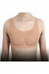 FHUILI Faux Poitrine Musculaire pour crossdresseur - Gilet Musculaire de la Poitrine en Silicone - Muscle la Poitrine Masculi