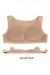 FHUILI Faux Poitrine Musculaire pour crossdresseur - Gilet Musculaire de la Poitrine en Silicone - Muscle la Poitrine Masculi