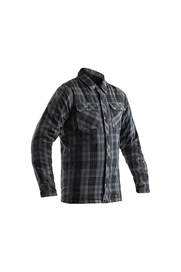RST 102115 - Chemise - Homme -Gris Grey Check - UK:40/ EU: 50