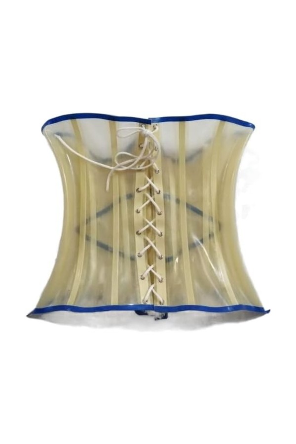 Latex 100% Caoutchouc Femmes Ceintures Transparentes Corset Entraînement Taille Formateur,Couleur Personnalisée,XS