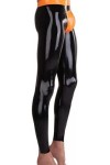 IDOBLO Pantalon en Latex Noir Sexy avec Jean en Caoutchouc Zippé Trou Dentrejambe À Personnaliser,Couleur Personnalisée,L