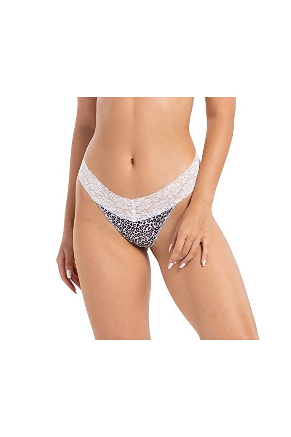 IHHHZO Culottes à motifs pour femme, respirantes et sexy, taille basse, sous-vêtements sexy sous-vêtements sexy femme ensembl