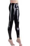 IDOBLO Costume De Pantalon Homme Fait Main En Latex Sexy pas De Fermeture Éclair ,Bleu Foncé,S