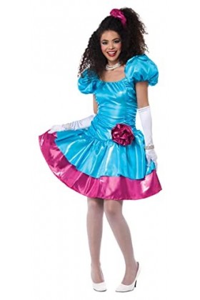 California Costumes Robe de fête des années 80, femme adulte, S