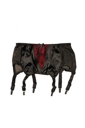 ZLXDP Black Red Color Womens Bow 6 Staps Clips MÉTAL Color : Svart, Size : L 