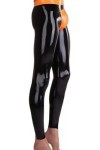 IDOBLO Pantalon en Latex Noir Sexy avec Jean en Caoutchouc Zippé Trou Dentrejambe À Personnaliser,Couleur Personnalisée,L