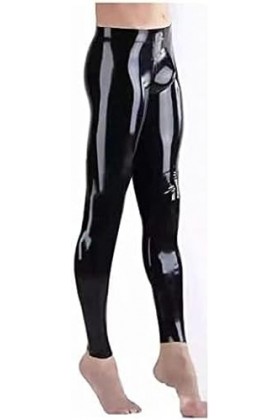 IDOBLO Coupe Dentrejambe en Caoutchouc du Pantalon 3D De Guêtres De Latex dhommes Noirs Faits À La Main Adaptés Aux Besoins