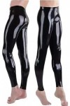 IDOBLO Costume De Pantalon Homme Fait Main En Latex Sexy pas De Fermeture Éclair ,Bleu Foncé,S
