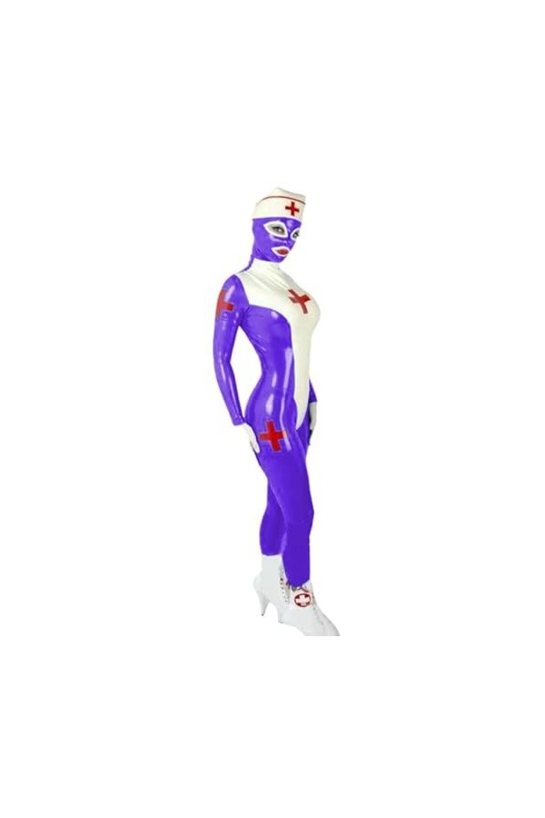 Oversized Wetlook PVC Shiny Stage Cosplay Tights Full Coat Zentai Catsuit Long Sleeve Bodysuit Sexy Body Shaper Teddy