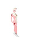 Oversized Wetlook PVC Shiny Stage Cosplay Tights Full Coat Zentai Catsuit Long Sleeve Bodysuit Sexy Body Shaper Teddy