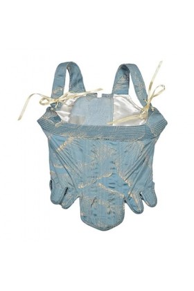 KING TREMELLA Sexy Underbust Corset avec Réglable Fleur Impression Décors Mascarade Parti Crop Top Minceur Wrap Top Cummerbun