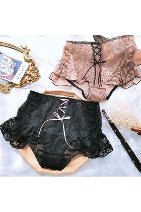 JJZXD 2pcs plus taille culotte dentelle briefs sexy culotte sexy Color : A, Size : XXL 