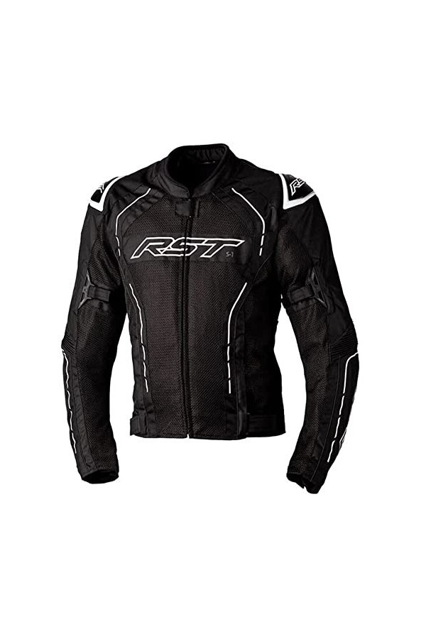 RST S1 Mesh CE Veste textile pour homme Noir/blanc Taille 54