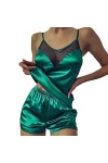 WALNUTA Pyjamas en satin en dentelle sexy Color : B, Size : XL code 