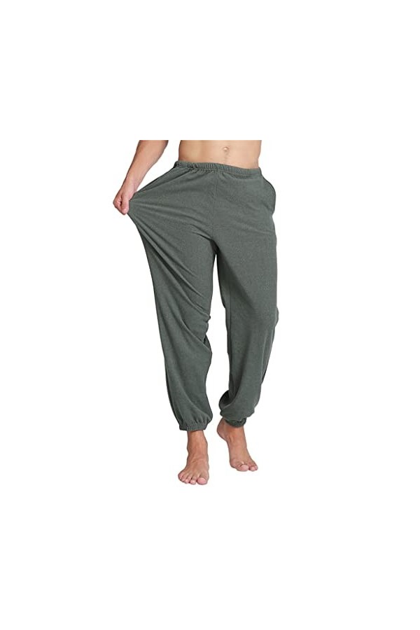 STRAW Hommes de grande taille endormie automne lâche pantalon décontracté pantalon de pantalon à la taille élastique vêtement