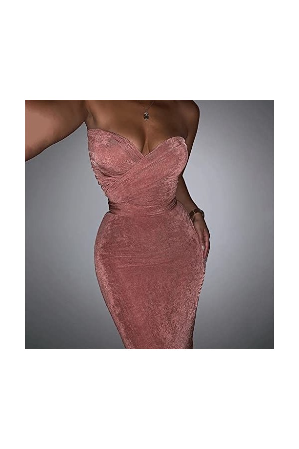 CHYSP Tempérament Geburtstag Party Kleid Sexy Rohr Top Schulter Strap Top Hohe Taille Tasche Hüfte Rock Zwei-Stück Anzug Col