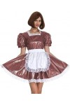 Costume De Cosplay De Demoiselle dhonneur en PVC pour Femmes, Robe Lolita Rétro À Manches Courtes, Tenue Française avec Tabl