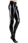 IDOBLO Pantalon Noir en Latex pour Hommes Legging Entrejambe 3D avec Fermeture Éclair À lentrejambe Bidirectionnelle,Rose,L
