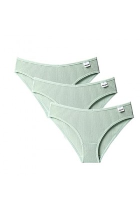 UnoSheng Femme 3 Culottes Sexy Slips Sous-Vêtements Culotte Tangas Bikini Femme Sexy, beige, XL