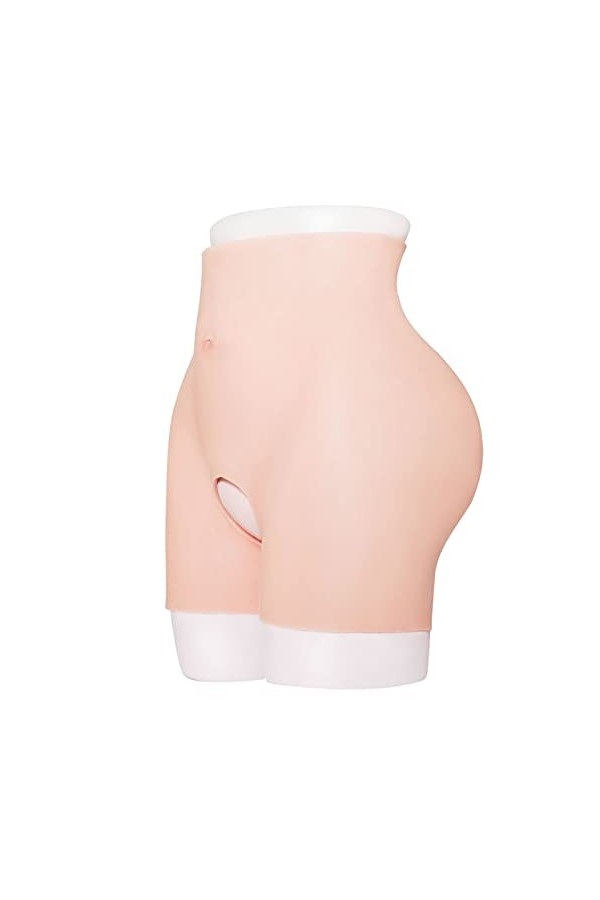 XSWL Pantalon en Silicone Réaliste pour Hip Lift Butt Enhancer High Waistted Shapewear Soft for Women Open Crotch Fake Hips U