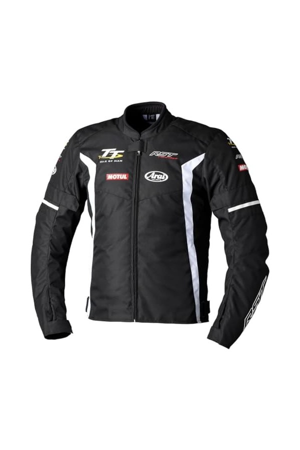 RST IOM Team Evo Veste textile de moto Black/White,S 