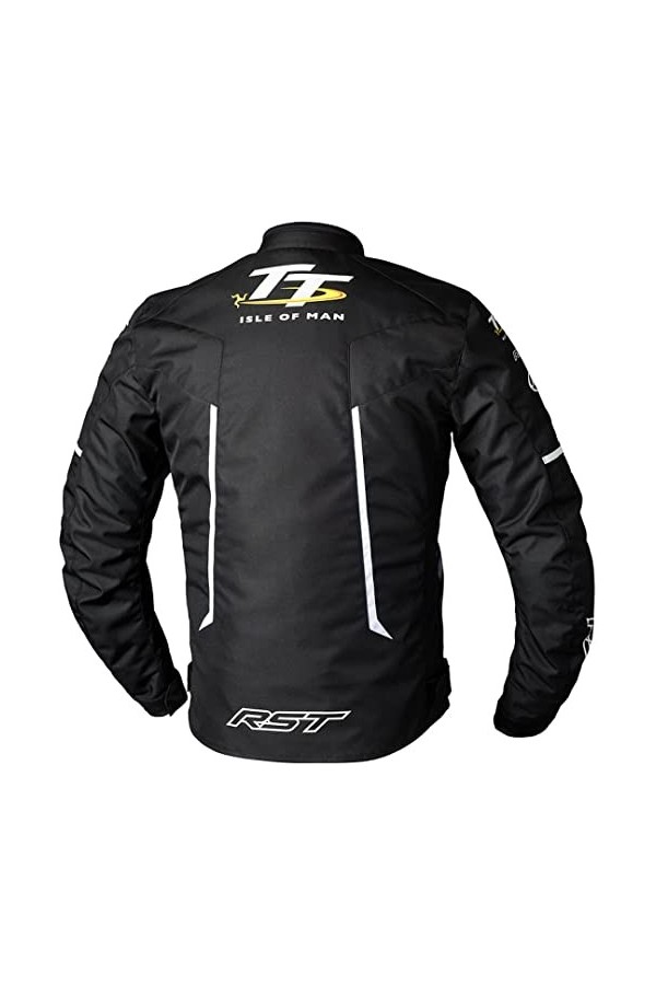 RST IOM Team Evo Veste textile de moto Black/White,S 