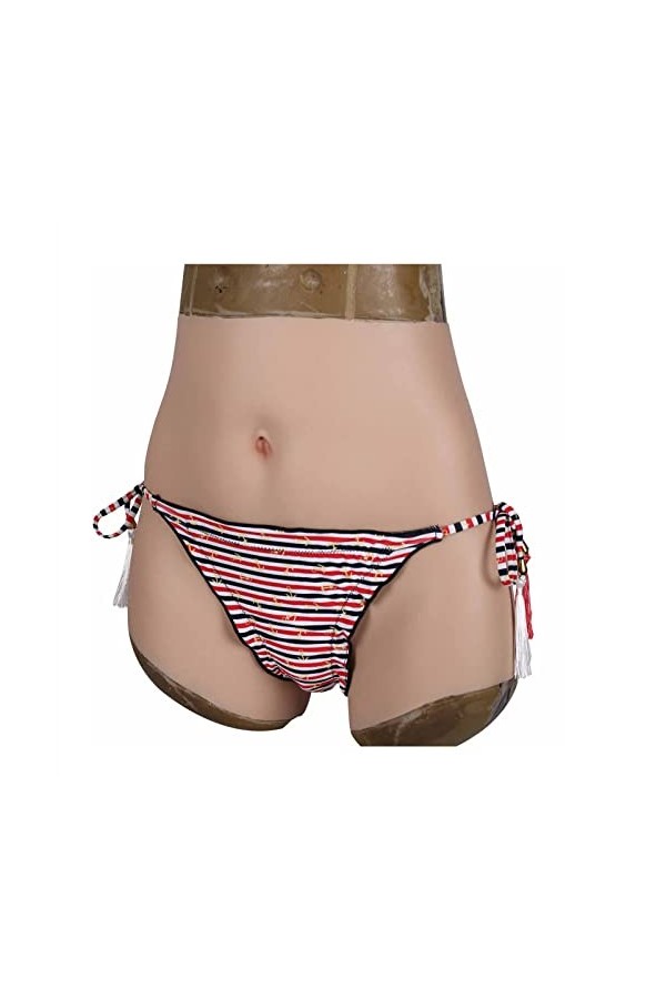 DUEVEL Culotte en Silicone CaleçOns Culotte Push-Up Culotte De ContrôLe Short Sissy sous-VêTement Hip Lifter pour Cosplay,Jau