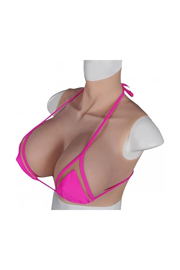 ZWSM Formes de Sein en Silicone Artificiel G/H Cup Faux Seins Ampliceurs Tits Tits Transgenre Pouteau pour CrossDressher Drag