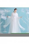 Mkjuuior Costume ancien Hanfu - Robe traditionnelle chinoise pour femme - Jupe élégante - Cosplay - Peau blanche poudrée - XX
