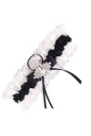 JJZXD Garter Satin Bow Elastic Bridal Garter Aesthetic Diamond Dentear Jones avec boucles de jambe Color : B, Size : 5pcs 