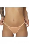 Culottes De sous-vêtements pour Femmes T-Back Sexy G-String Thongs See Through Panty Black+White+Beige,XL 