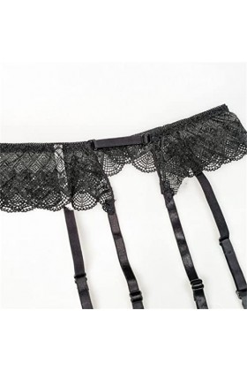 Bas Jarretelles Sexy en Dentelle Noire, Lingerie Sexy, Collants, sous-vêtements, Accessoires, Cadeau Svart Talla ?nica 