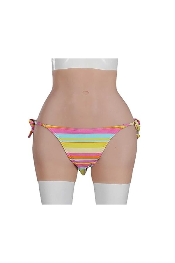 DNJKH Culotte en Silicone Culotte Rehausseur de Fesses Rembourré Fesses Lifter Coussin de Crossdressing transgenre enfichable