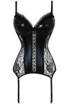 Tenue Sexy pour Femme pour Sexe Lingerie pour Femme Sexy Ladies Black Belt Jarretière Dentelle Sexy Lingerie Corset Couleur 