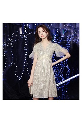 Générique DRS, Femmes élégantes célébrité tempérament Reine Sequin Banquet soirée/Court/Retour ou E * Changement Court Moyen