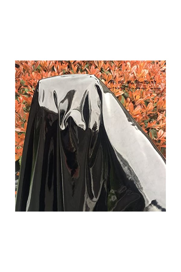 Robe sans manches en cuir PVC effet mouillé avec fermeture éclair pour femme - Mini robe en latex - Vert, XXXL