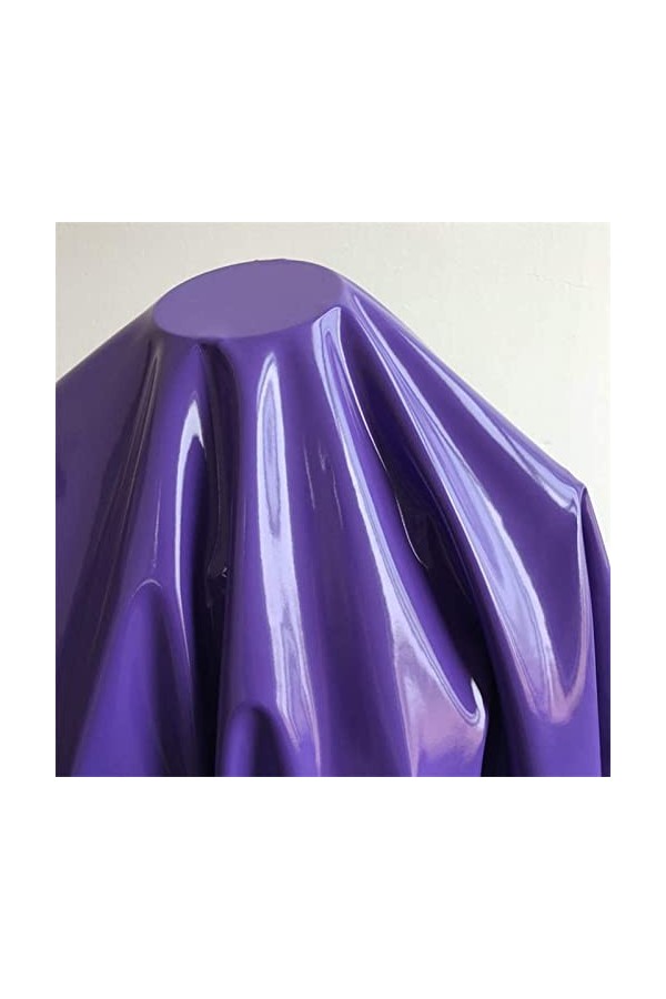 Robe sans manches en cuir PVC effet mouillé avec fermeture éclair pour femme - Mini robe en latex - Vert, XXXL