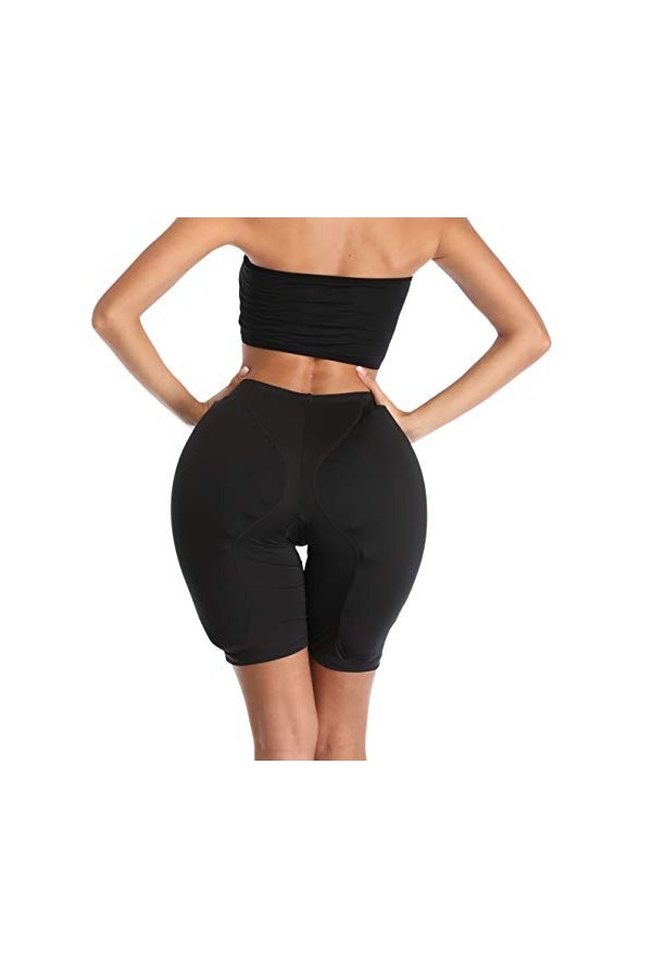 Lot de 2 sous-vêtements pour femme - Sous-vêtements pour hanches et fesses - Taille 5XL - Beige - Entrejambe haut ouvert