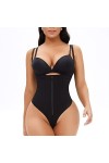 WSSBK String combinaison taille levage hanche levage grande taille poitrine fermeture éclair Shapewear Color : D, Size : 4XL