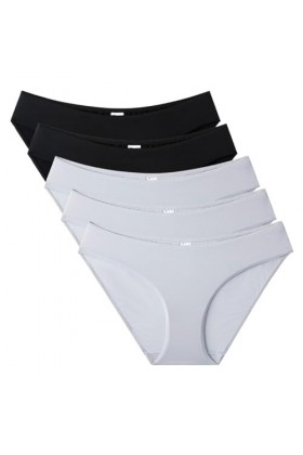 Necalisi Lot de Culotte Femme Lot de 5 Multicolore-4 Dentelle String Gainante Ventre Plat Ensemble de Cordes sans Couture Str