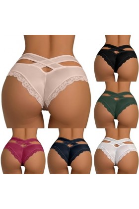 FUFUDDK sous Vêtements Femme Couleur Unie Confortable Culottes élastiques sous-vêtements Ventre Plat Culottes Taille Haute Cu