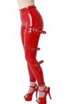Pantalon Pour Femme En Latex De Caoutchouc Avec Boucles Bondage Leggings Avec Fermeture À Glissière À Lentrejambe chaussure