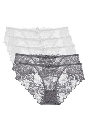 Necalisi Culotte Femme Taille Haute Lot de 5 Multicolore-3 Culottes Coton pour Femmes Shorty Confort Slips Taille Haute Culot