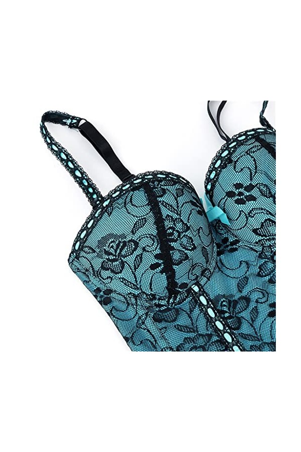 Jupe balançoire en Dentelle en Maille avec Porte-Jarretelles Lingerie Sexy Corset Abdomen Poly Buste Corset Corset Sexy