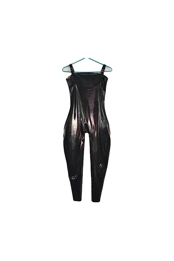 Latex Unisexe Bracelet Noir Siamois Ensemble Sexy Beau Catsuit 0.4mm-Personnaliser,Personnaliser,XXL